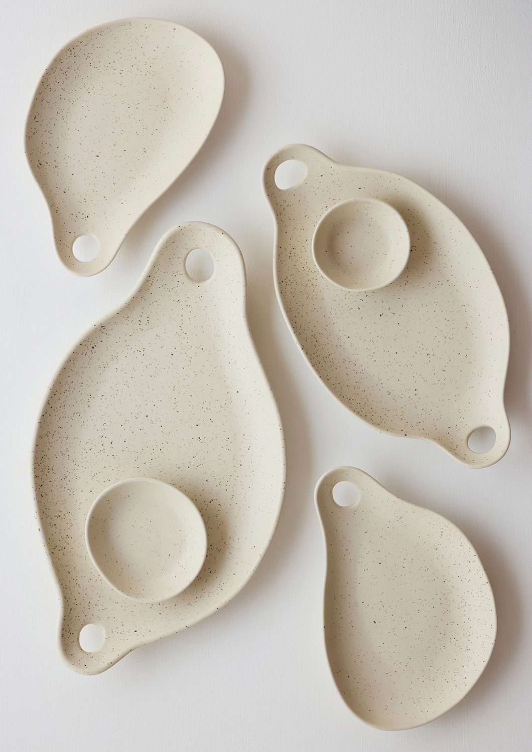 Soirée Offering Plate Set | Oatmeal