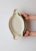 Soirée Offering Plate Set | Oatmeal