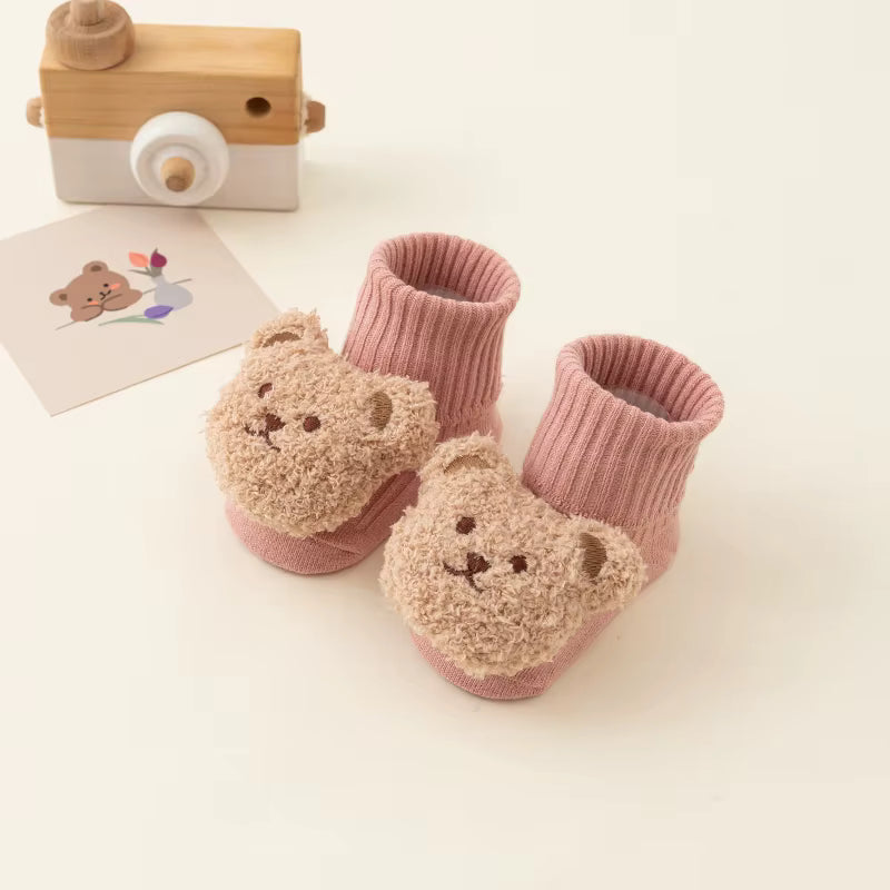 Teddy Bear Baby Socks | Various Colours