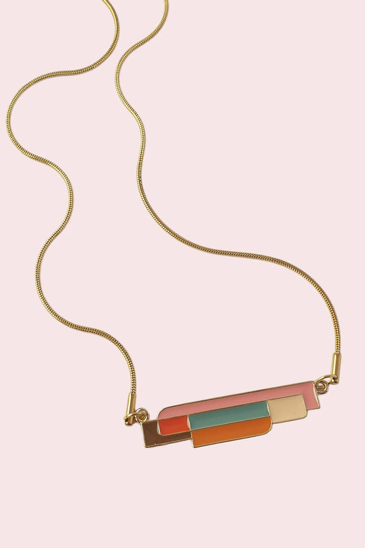 Leadlight Necklace | various colours
