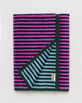 Bath Towel | Pink Green Candy Stripe