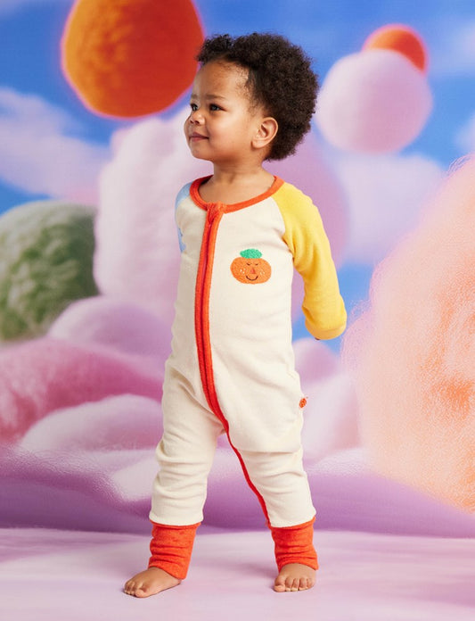 Pocket Patch | Terry Long Sleeve Romper