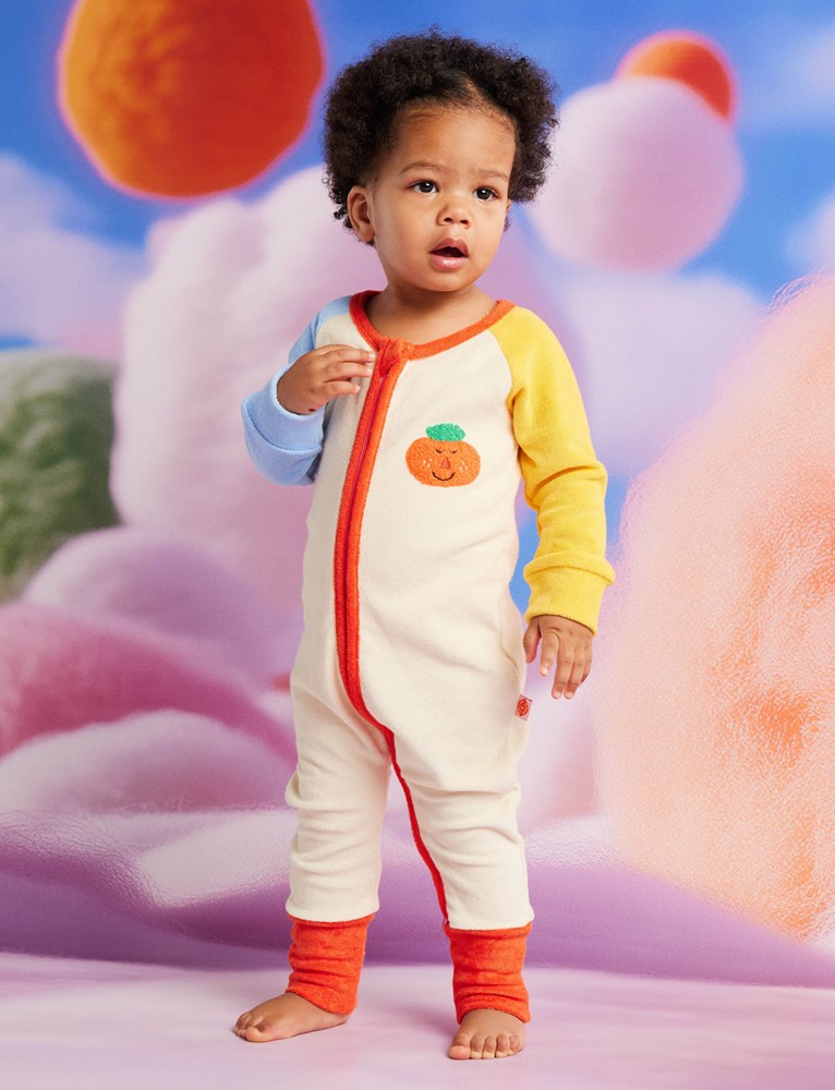 Pocket Patch | Terry Long Sleeve Romper