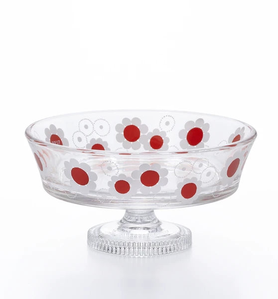 Aderia Retro Dessert Bowl | Red