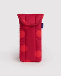 Puffy Glasses Sleeve | Red Polka Dot