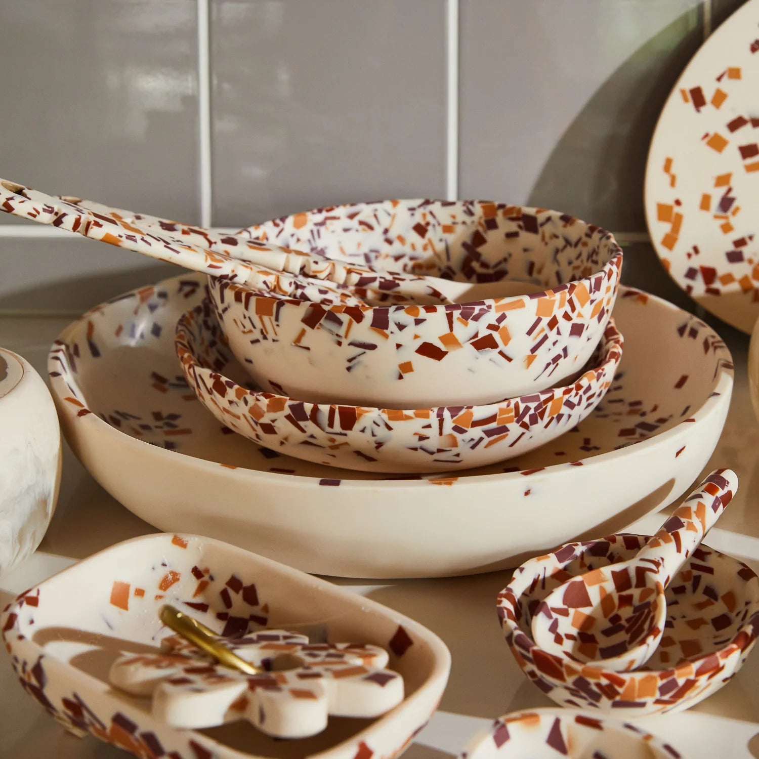 Toni Bowl | Nougat Terrazzo