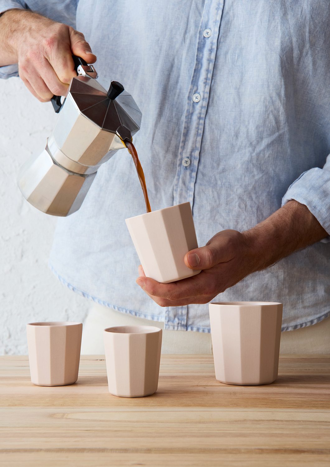 Facet Espresso & Latte Cup Sets | Rose