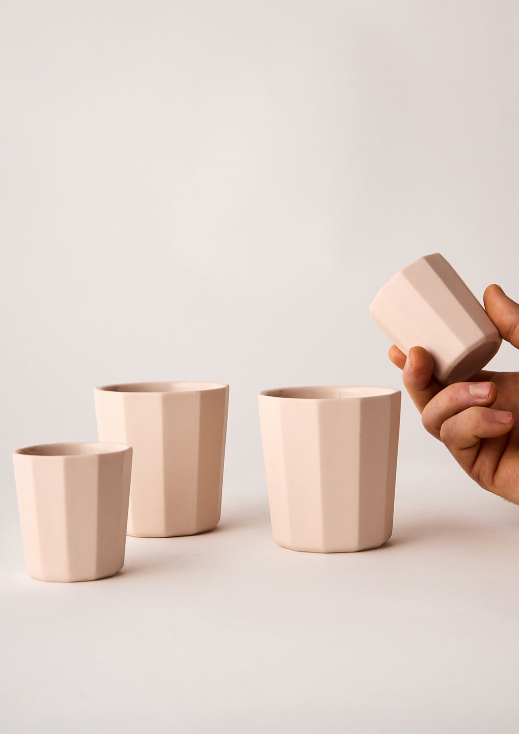 Facet Espresso & Latte Cup Sets | Rose