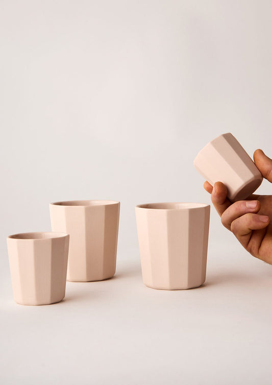 Facet Espresso & Latte Cup Sets | Rose