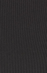 Racer Neckline Knit Top | Black