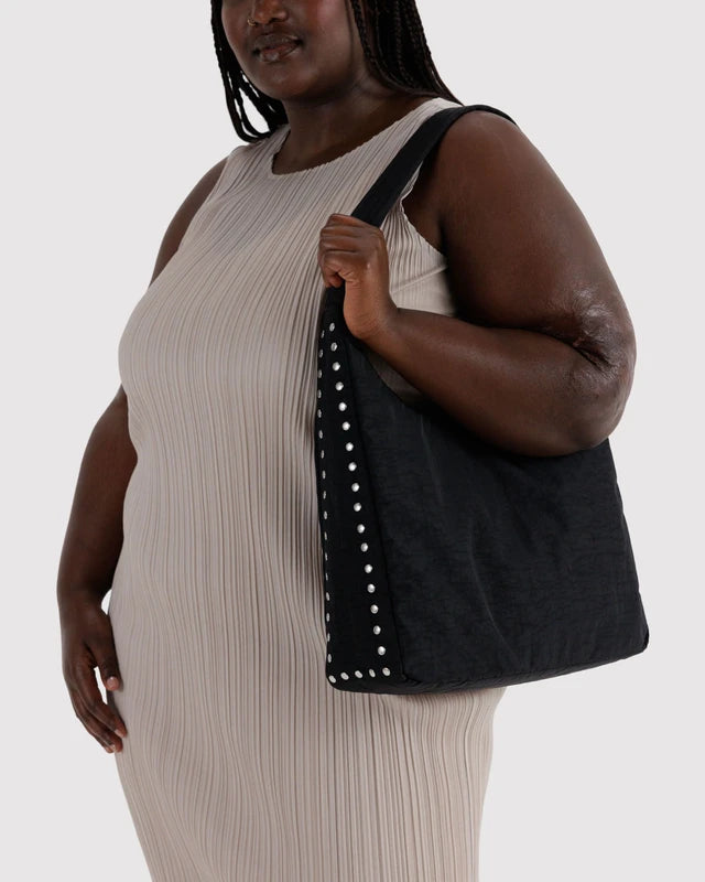 Nylon Shoulder Bag | Studs