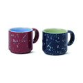 Simon Espresso Cup Set | Burgundy & Navy