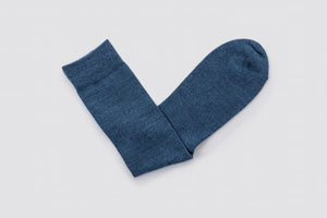 Merino Calf Length Socks | Sky Blue