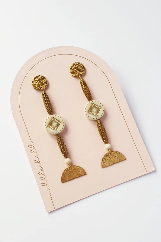 Solstice Earrings | Ivory