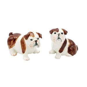 Porcelain Salt & Pepper Bulldog