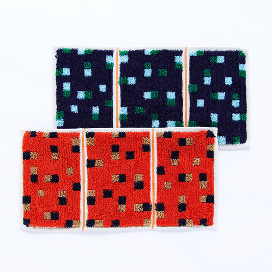 Mini Face Towel | Square Check