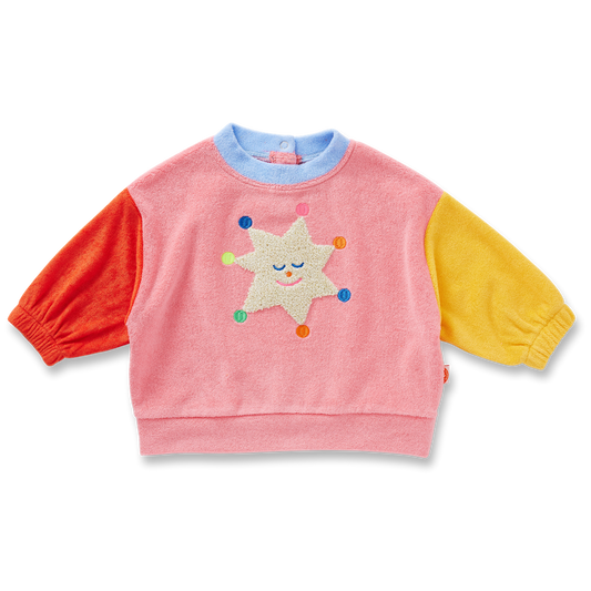 Stars Pink | Terry Sweater