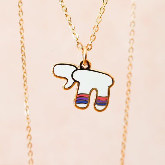 Pride Chai Necklace | Navy