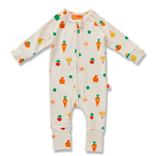 Teeny Tiny Veg | Long Sleeve Romper