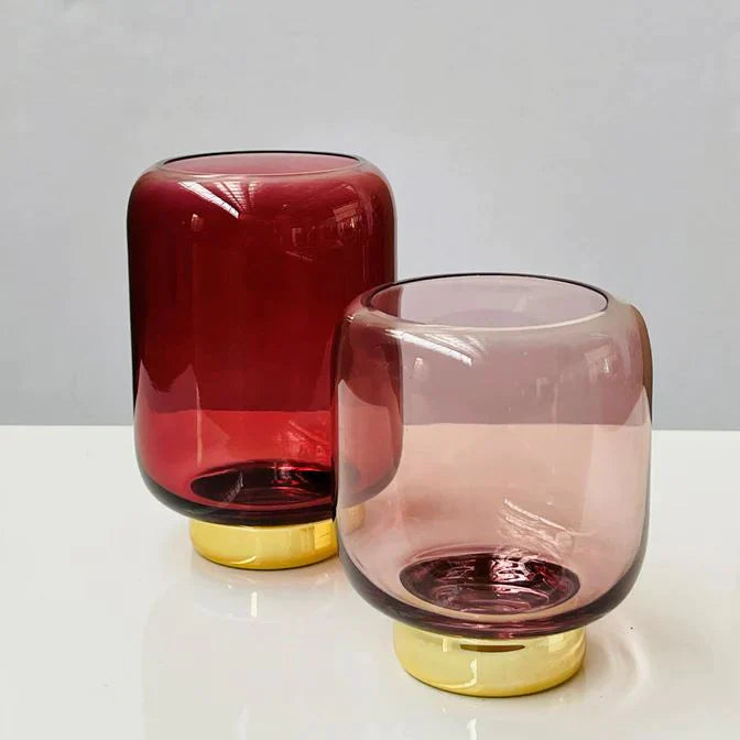 Fleur Glass Vase Set | Plum