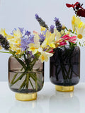 Fleur Glass Vase Set | Smoke