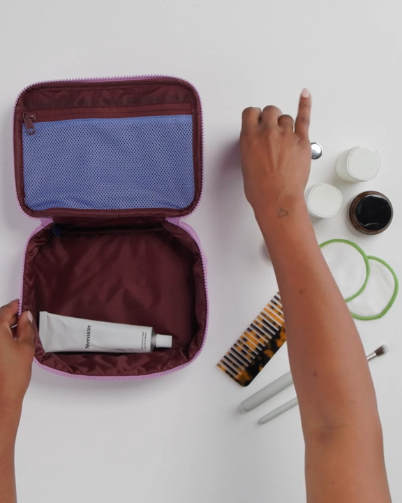 Small Cosmetic Case | Painted Wildflower