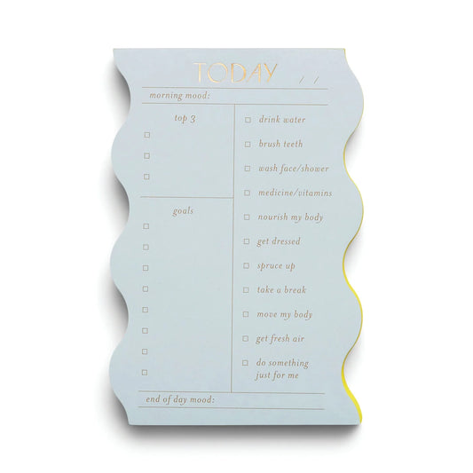 Wavy Daily Notepad | More Colours Available