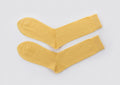 Merino Calf Length Socks | Yellow