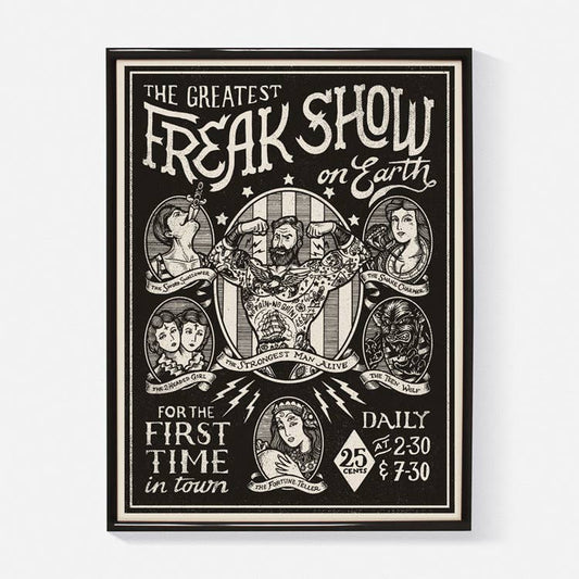 “Freak Show” Poster | 30x40cm Silkscreen