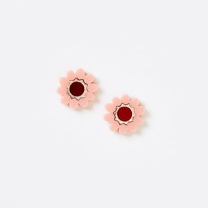 Daphne Studs | Pink / Red