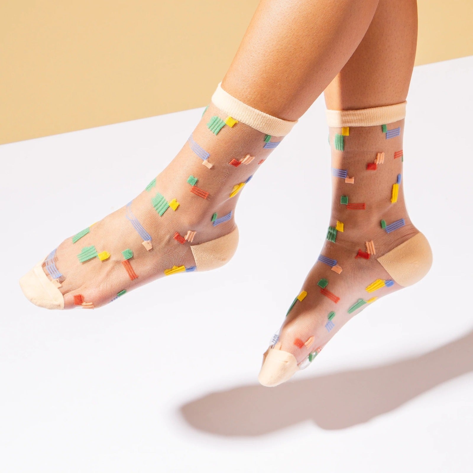 Sheer Socks | Multi Stripes