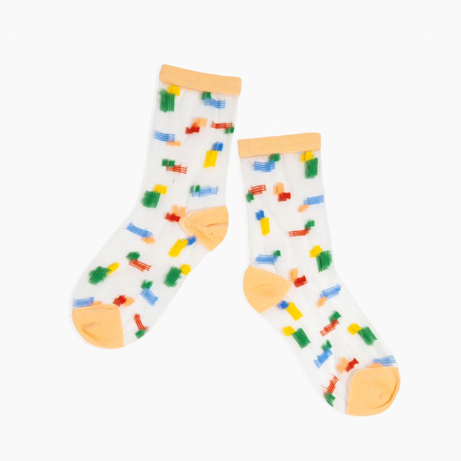 Sheer Socks | Multi Stripes