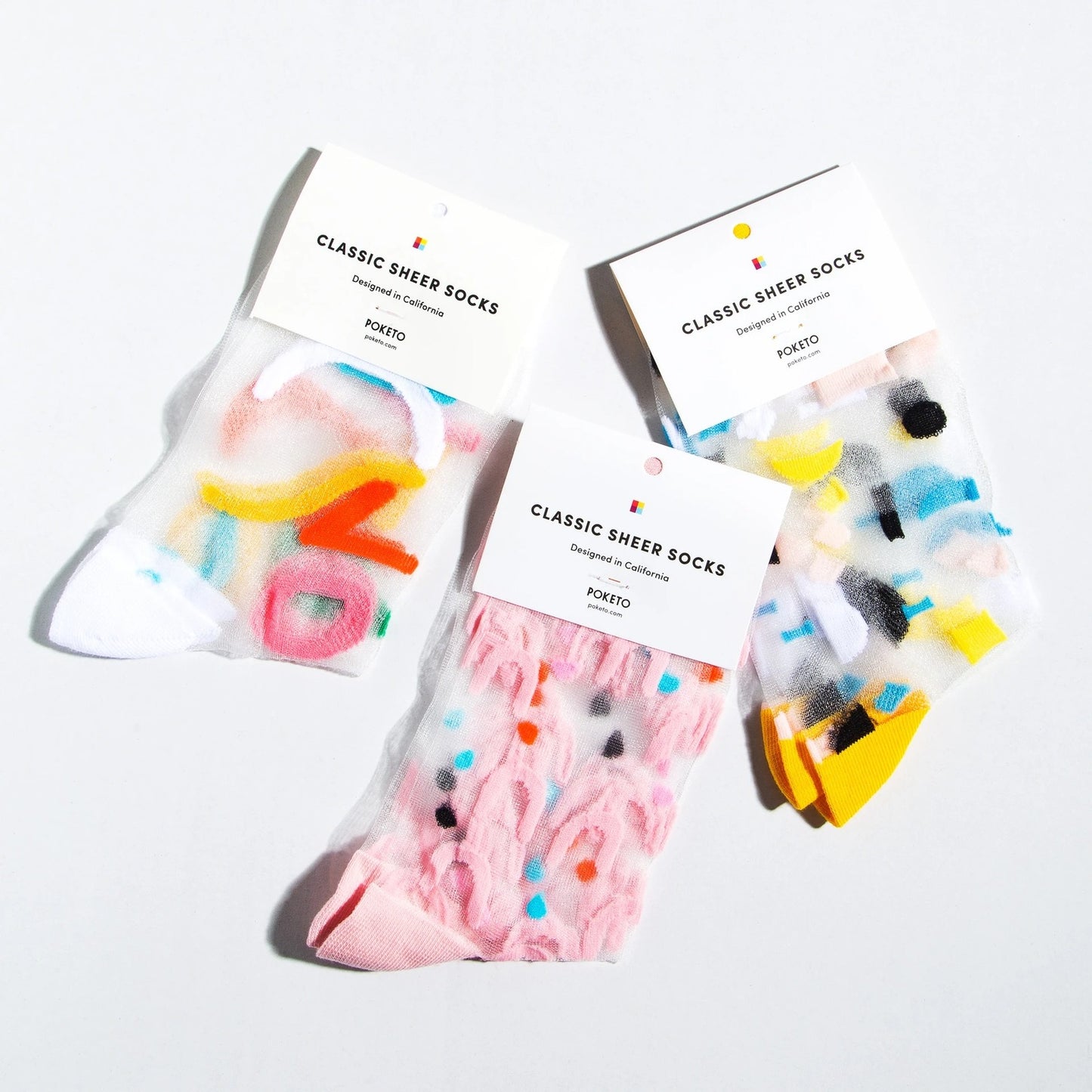 Sheer Socks | Multi Stripes