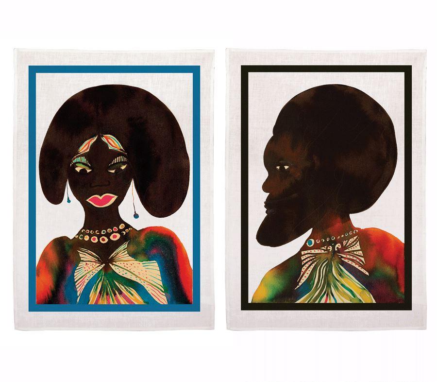 Afromuses Couple Tea Towels x Chris Ofili | Man