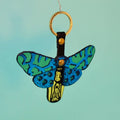 Statement Butterfly Key Fob | Turquoise / Green