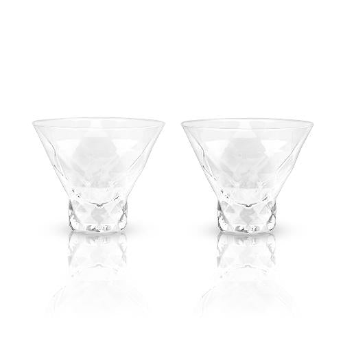Raye: Gem Crystal Martini Glasses | Set of 2