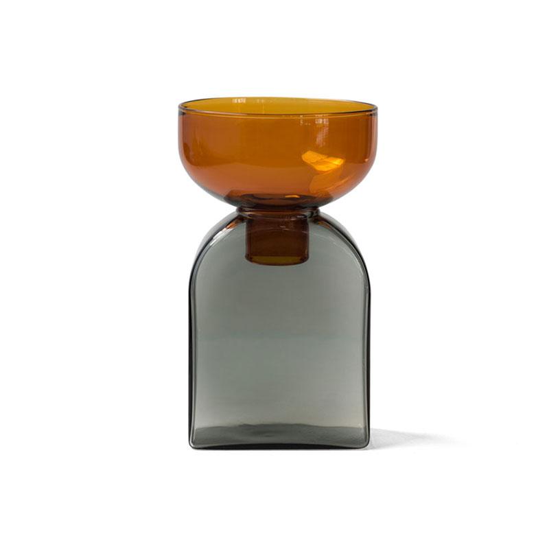 Two Tone Vase | Amber + Grey