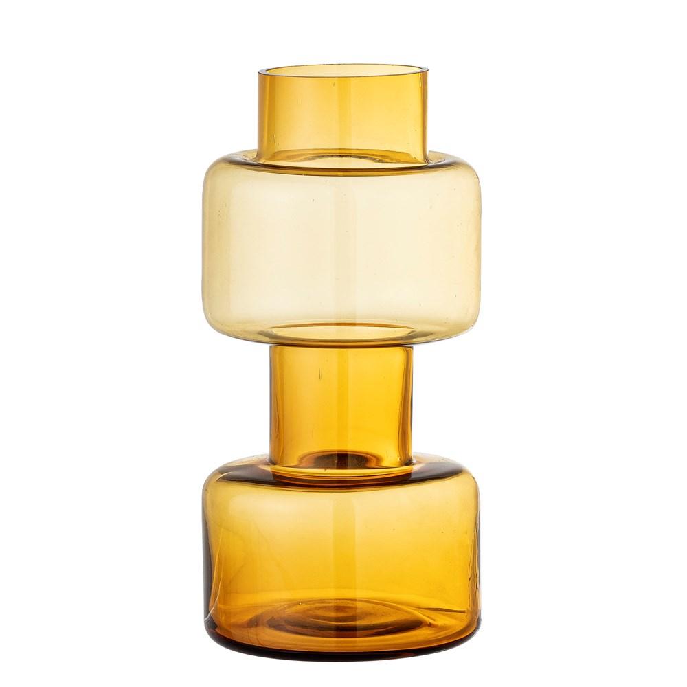 Benette Vase | Yellow Glass