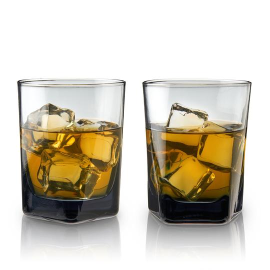Smoke Double Old Fashion Glassess