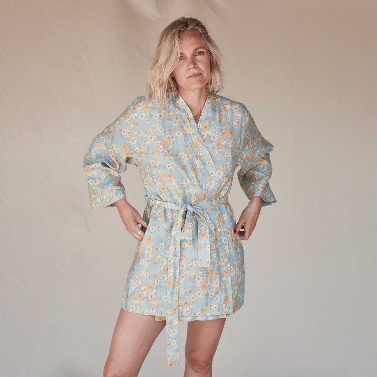 Love Child Robe | 100% Linen Short Robe
