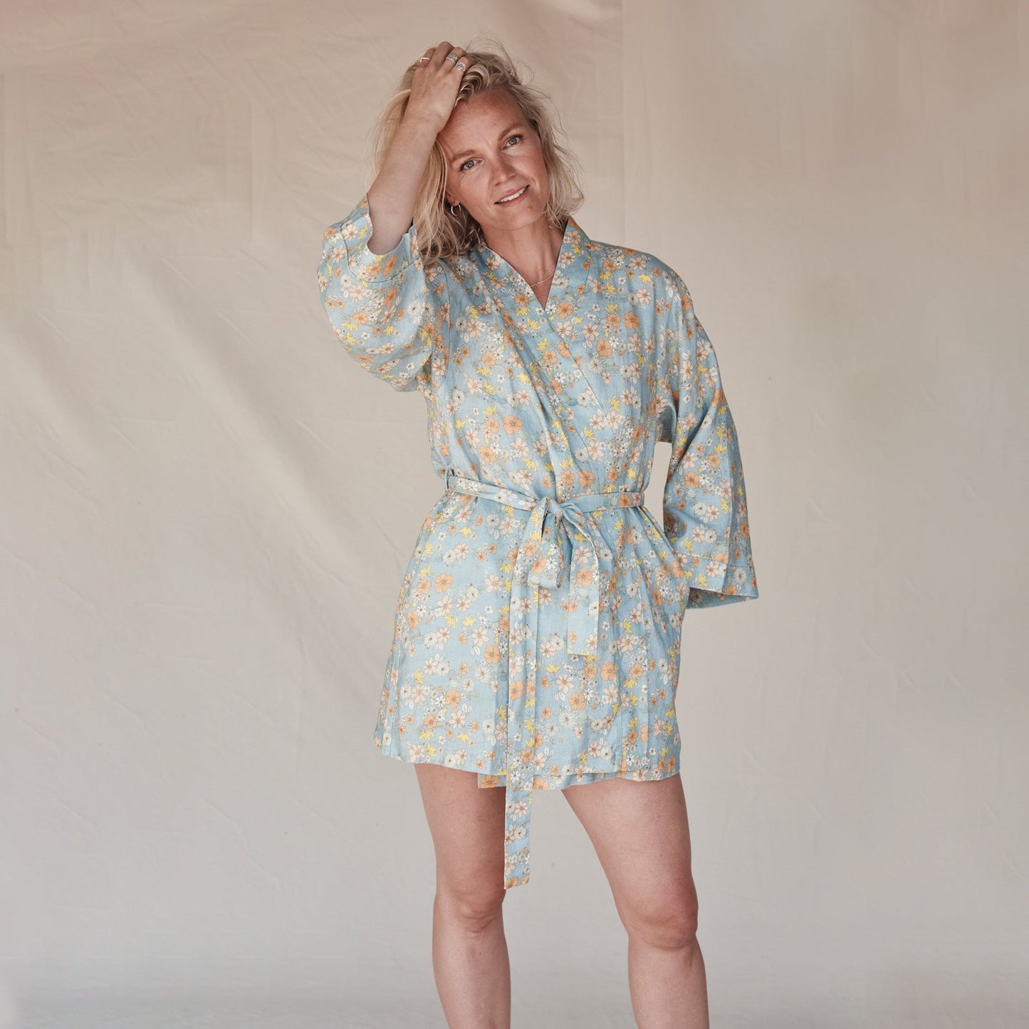 Love Child Robe | 100% Linen Short Robe