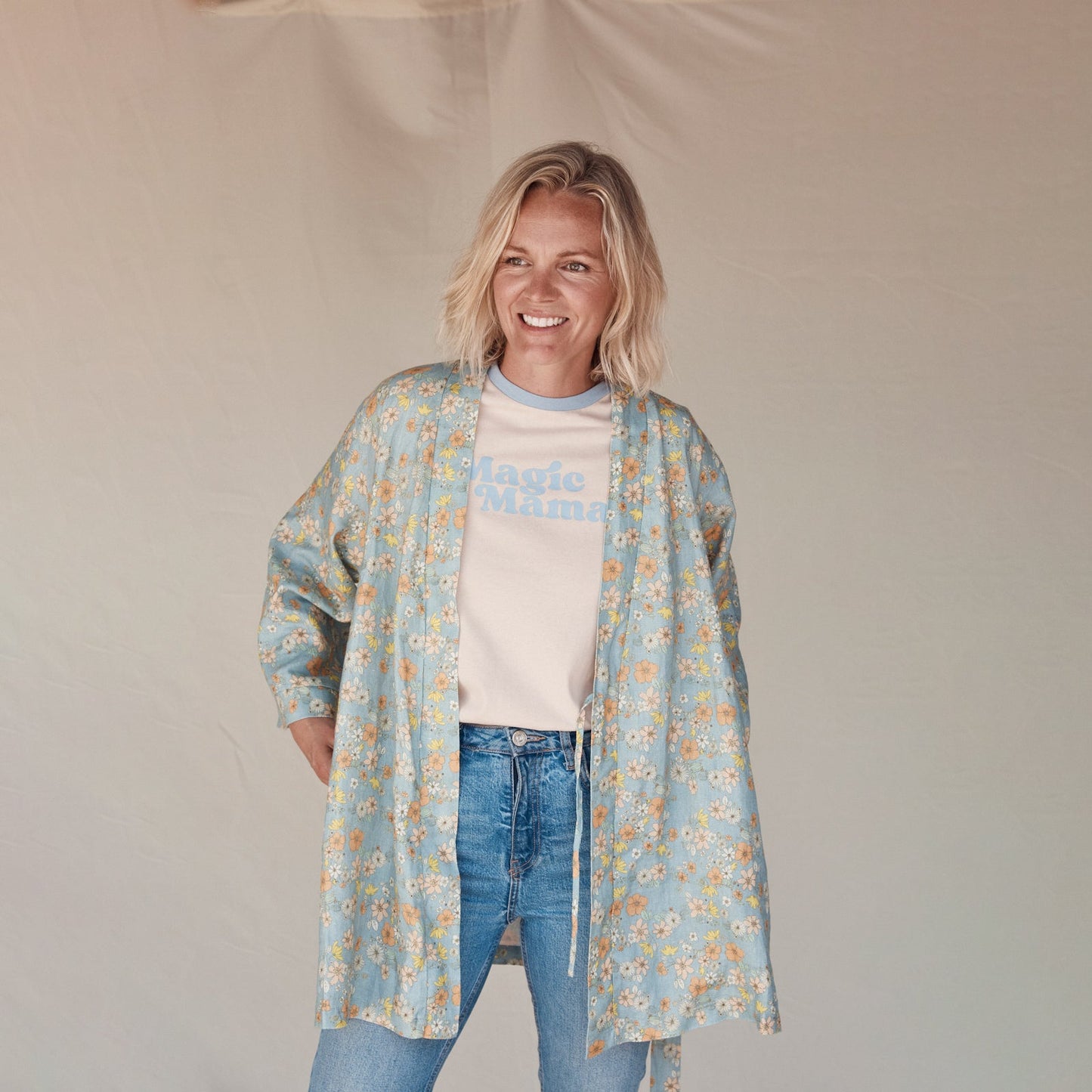 Love Child Robe | 100% Linen Short Robe