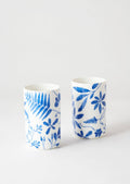 Blue Botanical Tumbler Set Of 2