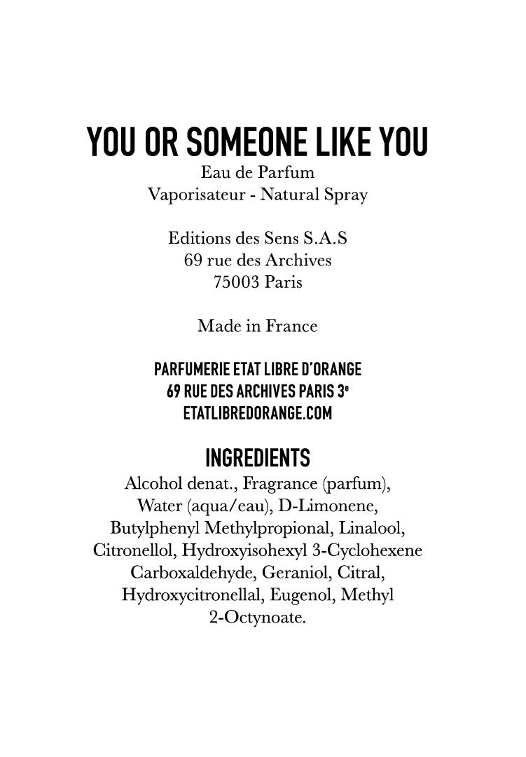 Etat Libre d'Orange Perfume | You or Someone Like You