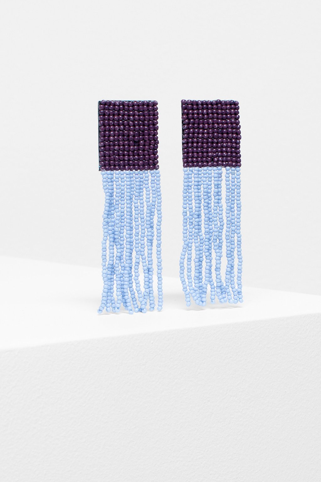 Gnistra Drop Earring Burgundy / Blue