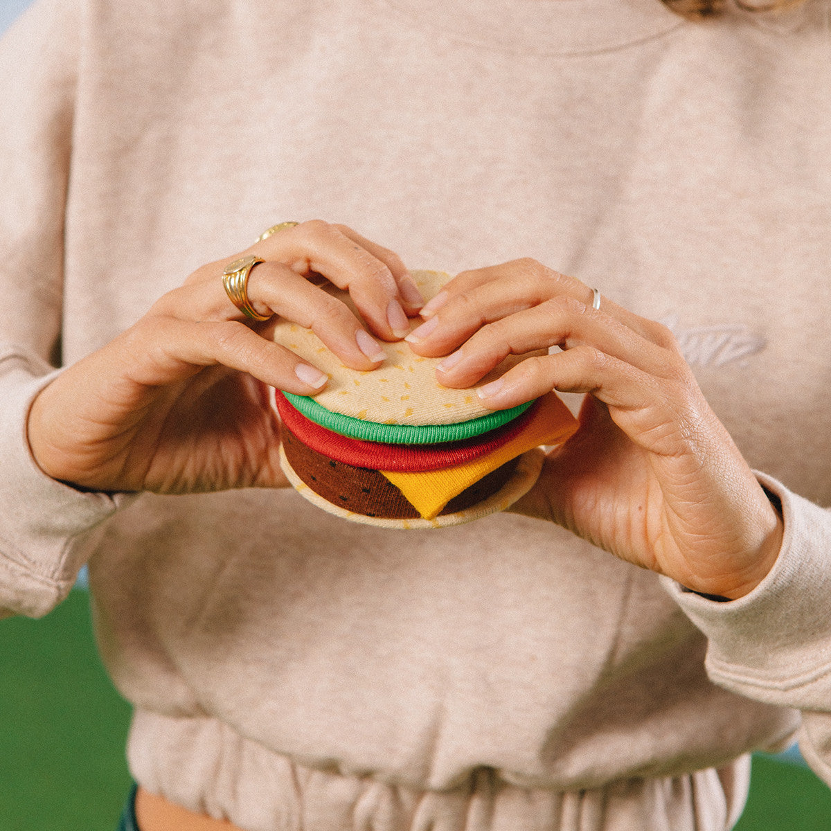 Cheeseburger Socks