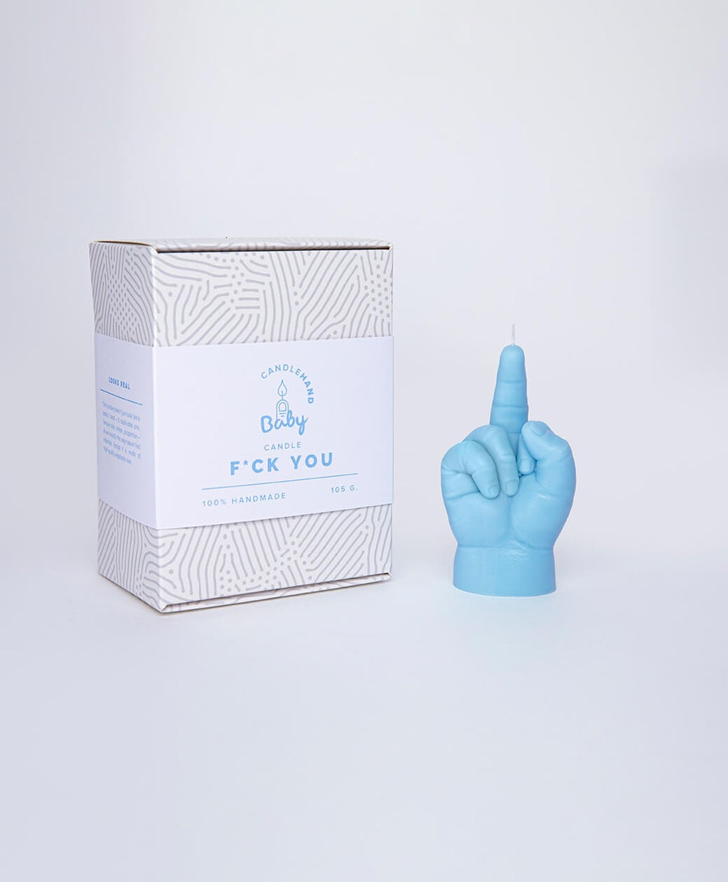 F*ck You Baby Hand Gesture Candle | Blue
