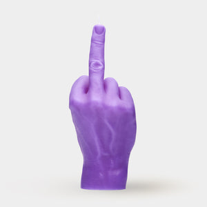 F*ck You Hand Gesture Candle | Purple