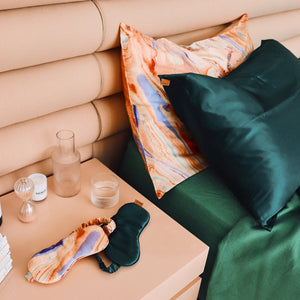 Silk Pillowcase | Botanica Green