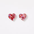 Heart Stud Earrings | Cherry